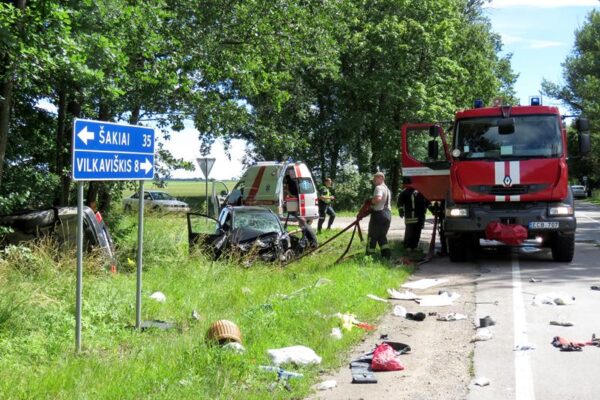 Susidūrė prie Žaliosios (papildyta)