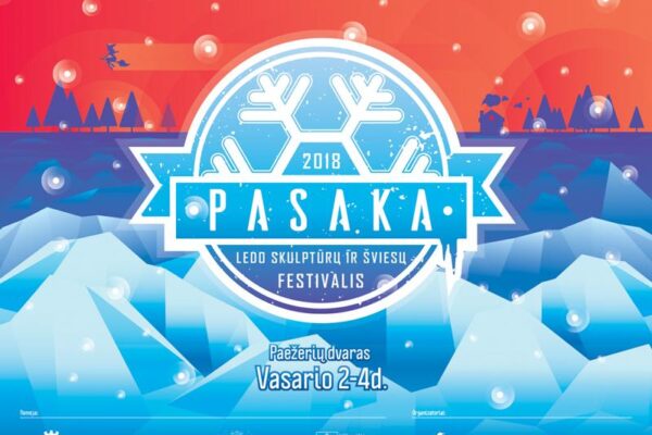 Paežeriuose vyksta ledo skulptūrų ir šviesų festivalis