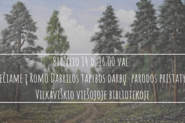 Vilkaviškyje žinomo dailininko paroda – bibliotekoje