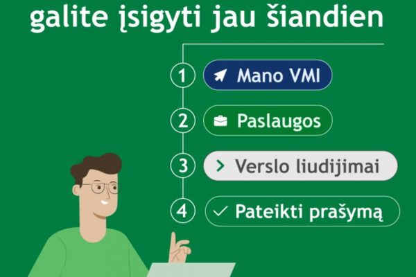 Jau galima įsigyti verslo liudijimus 2022 metams