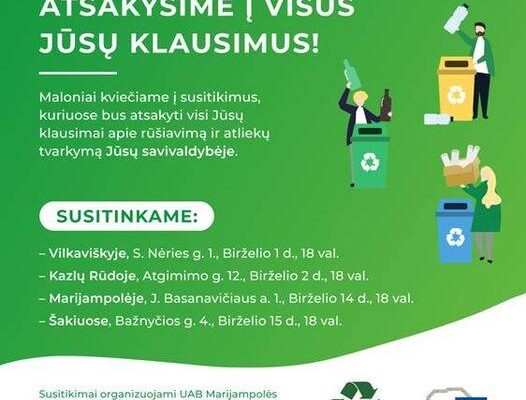 Marijampolės apskrities atliekų tvarkymo centras kviečia gyventojus į susitikimą