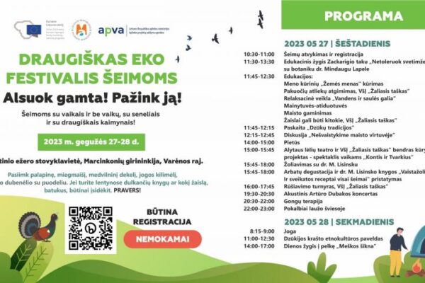 Draugiškas eko festivalis šeimoms!