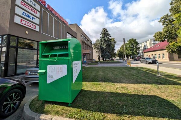 Tekstilės konteineriai stovės ir mažesnėse gyvenvietėse