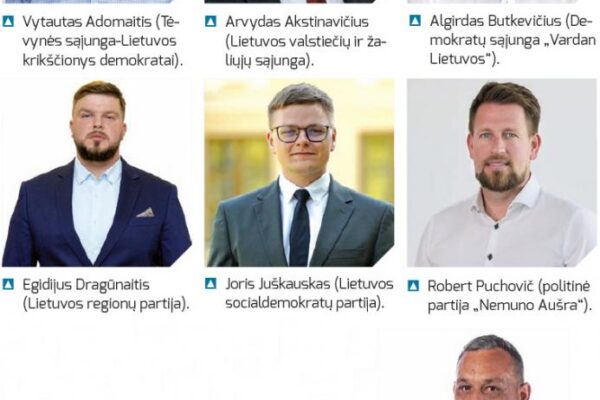 Mandato sieks septyni politikai