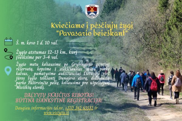 Pavasarį pasitikite Vištyčio kalvose